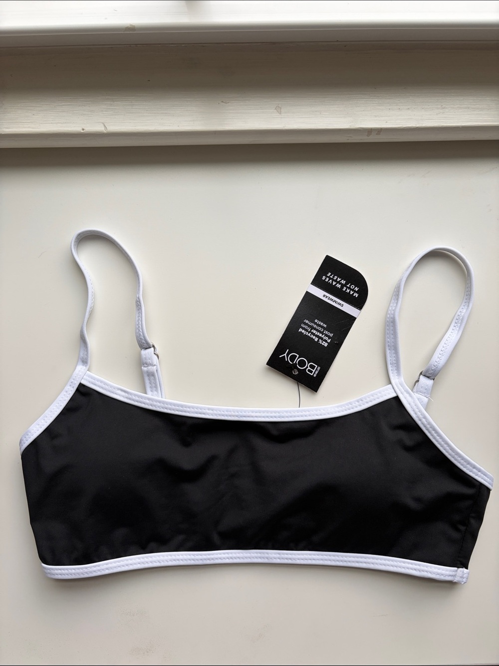 Black & White Bikini Top